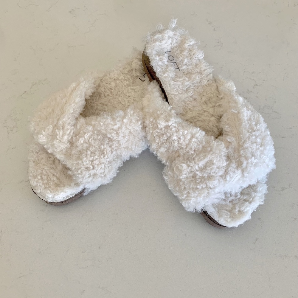 Loft Sherpa Hard Sole Slippers